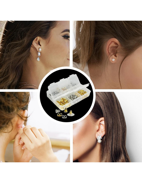 Resortes para Pendientes Mevodeata - 170 Pcs Hipoalergénicos Resortes para Pendientes Mevodeata - 170 Pcs Hipoalergénicos