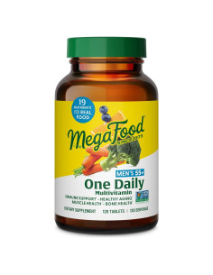 MegaFood Multivitamínico Hombres 55+ 120 Tabletas Sin Sabor