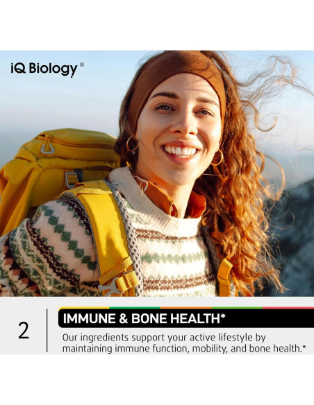 Multivitamina Diaria IQ BIOLOGY - 60 Cápsulas para Energía y Inmunidad