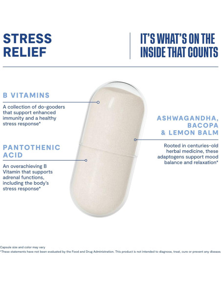Suplemento Alivio del Estrés HABIT 60 Cápsulas Veganas