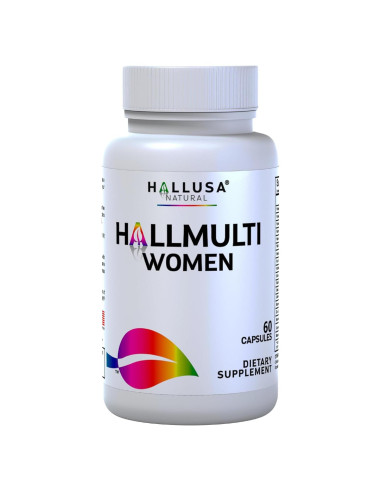Multivitamínico para Mujeres Hallusa Natural - 60 Cápsulas