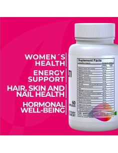 Multivitamínico para Mujeres Hallusa Natural - 60 Cápsulas 2
