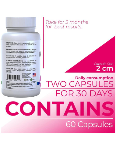 Multivitamínico para Mujeres Hallusa Natural - 60 Cápsulas