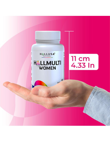 Multivitamínico para Mujeres Hallusa Natural - 60 Cápsulas
