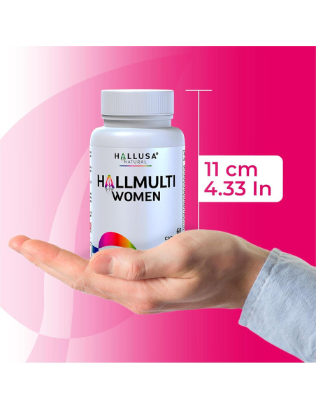 Multivitamínico para Mujeres Hallusa Natural - 60 Cápsulas