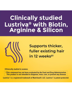 Nature Made Cápsulas Blandas Crecimiento Cabello Lustriva 30 Unidades 2