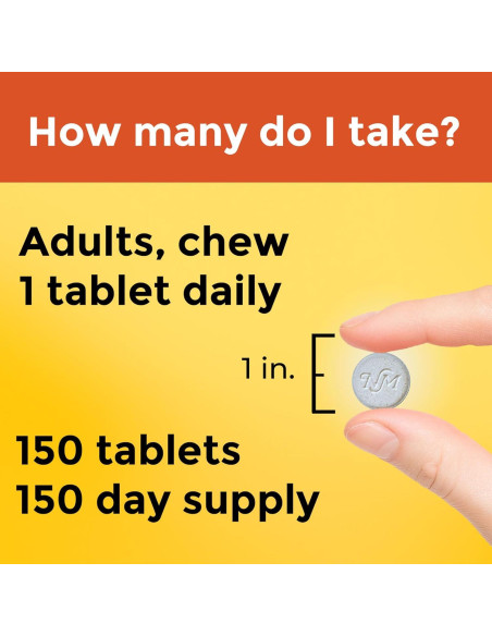 Nature Made Vitamina C Masticable 500 mg Naranja 150 Tabletas