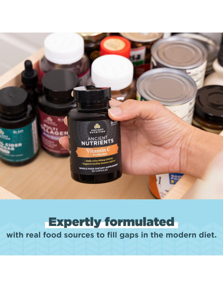 Suplemento Probioticos y Vitamina C Nutrición Antigua 30 Porciones
