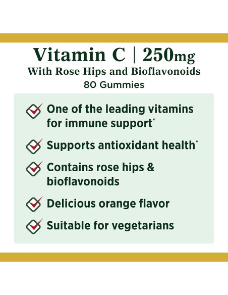 Gominolas de Vitamina C Nature's Bounty 80 unidades 250mg