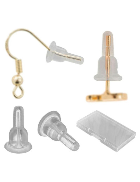 Respaldos de Aretes de Silicona DIYEAR - 150 Pcs Hipoalergénicos
