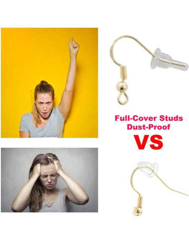 Respaldos de Aretes de Silicona DIYEAR - 150 Pcs Hipoalergénicos