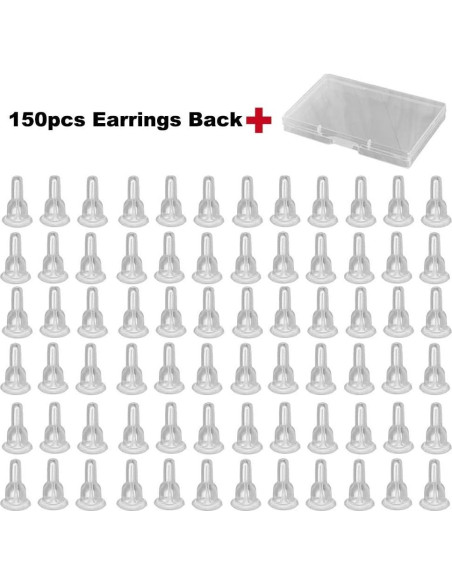 Respaldos de Aretes de Silicona DIYEAR - 150 Pcs Hipoalergénicos