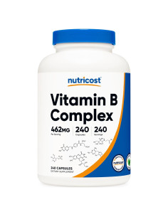 Nutricost Complejo de Vitamina B 462mg 240 Cápsulas Vegetarianas