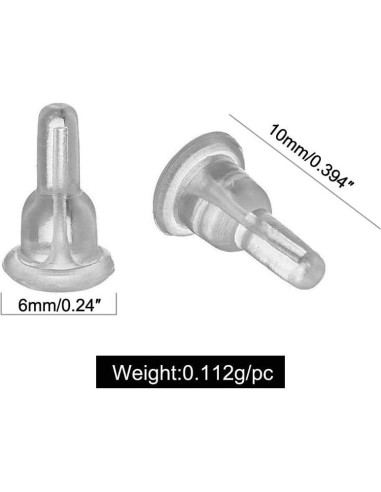 Respaldos de Aretes de Silicona DIYEAR - 150 Pcs Hipoalergénicos