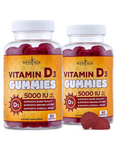 Gominolas de Vitamina D3 5000 UI New Age - 120 Unidades