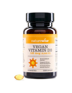 NatureWise Vitamina D3 Vegana 5000 IU - 60 Softgels Orgánicos