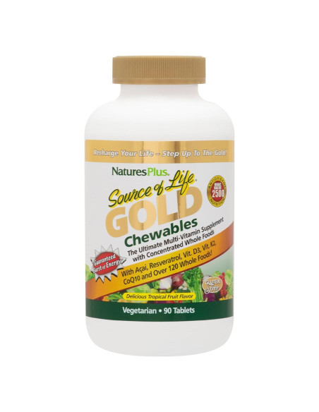 Natures Plus Fuente de Vida Oro Multivitamina 90 Tabletas - Paquete de 2 Natures Plus Fuente de Vida Oro Multivitamina 90 Tabletas - Paquete de 2