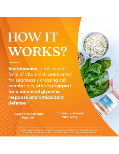 Benfotiamina Doctor's Best 300 mg 60 Cápsulas Veganas