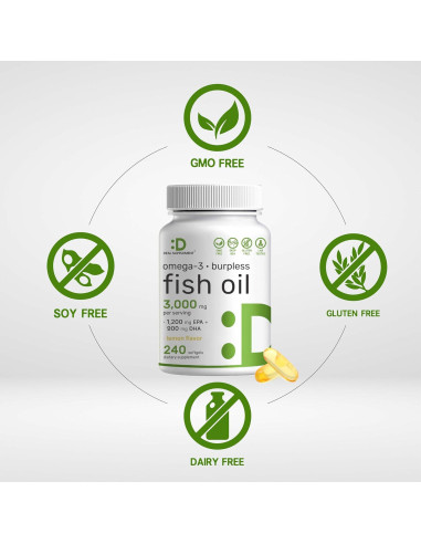 Suplemento Omega 3 Deal 3000mg - 240 Gelatinas Blandas Sin Eructos