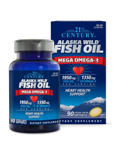 Suplemento Omega-3 Aceite de Pescado Silvestre 21, 90 Cápsulas