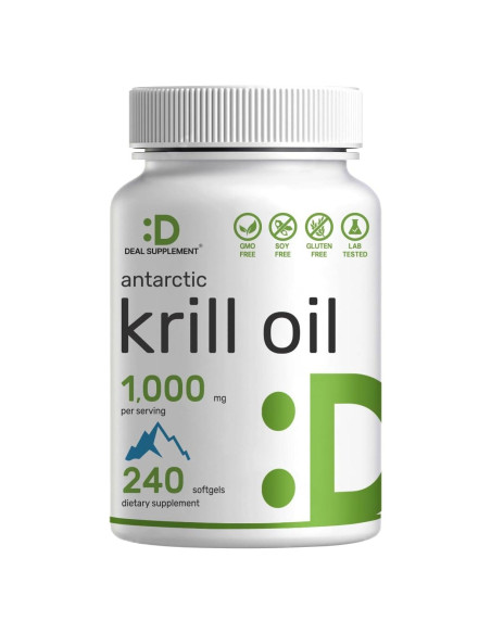 Suplemento Deal Aceite de Kril Antártico 1000mg 240 Gelatinas