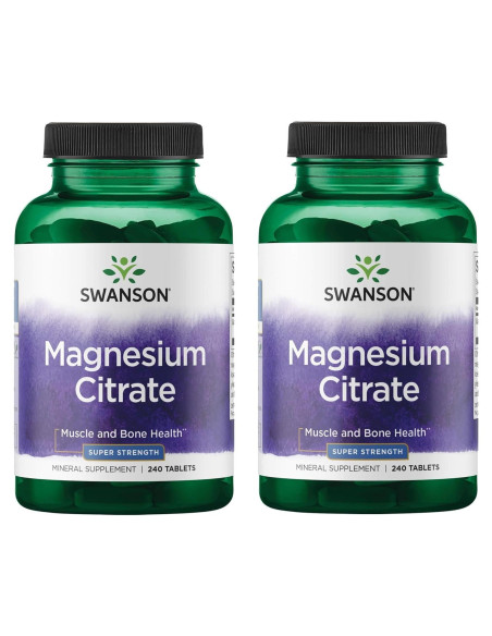Citrato de Magnesio Swanson Ultra 112.5 mg 240 Tabletas