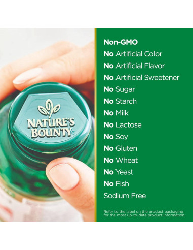 Carbón Activado Nature's Bounty 260 mg 100 Cápsulas Suplemento