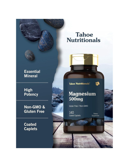 Tahoe Nutritionals Magnesio 500mg 140 Tabletas Recubiertas