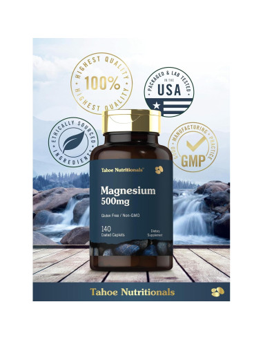 Tahoe Nutritionals Magnesio 500mg 140 Tabletas Recubiertas