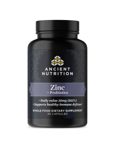 Suplemento Probioticos y Zinc Nutrición Antigua 30 Cápsulas