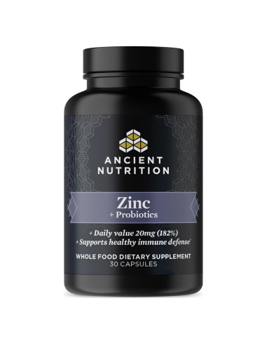 Suplemento Probioticos y Zinc Nutrición Antigua 30 Cápsulas