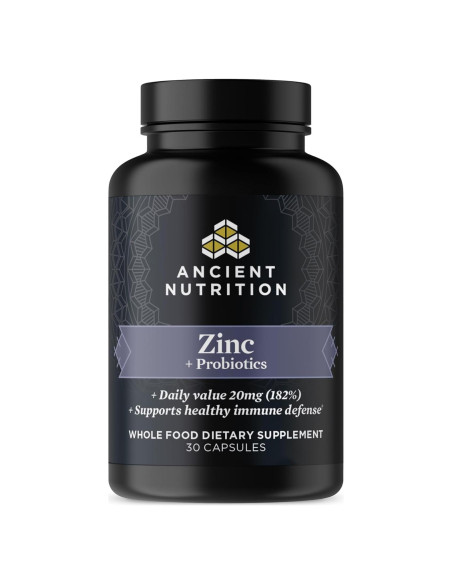 Suplemento Probioticos y Zinc Nutrición Antigua 30 Cápsulas