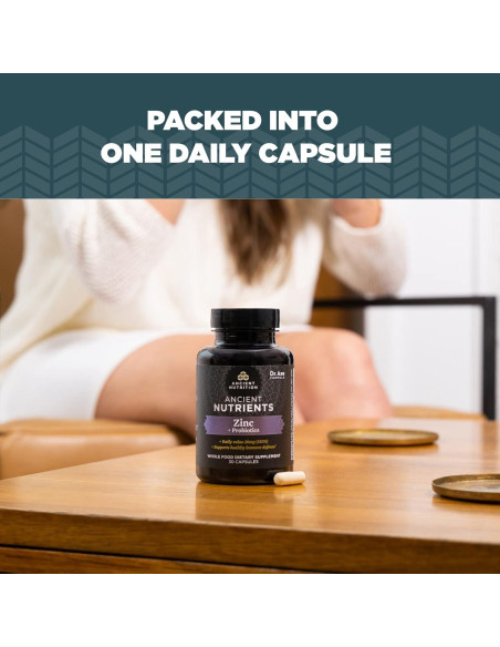 Suplemento Probioticos y Zinc Nutrición Antigua 30 Cápsulas