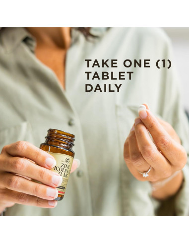 Suplemento de Zinc Picolinate Solgar 22 mg - 300 Tabletas