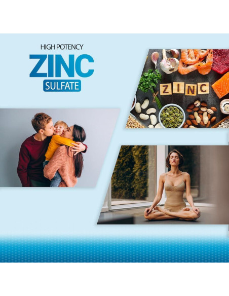 Tabletas de Sulfato de Zinc Puregen Labs 220 mg - 100 unidades