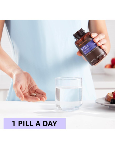 Cápsulas de Hierro Amazon Elements 18mg Veganas 195 Unidades Cápsulas de Hierro Amazon Elements 18mg Veganas 195 Unidades