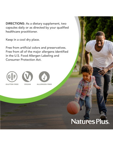 NaturesPlus Hema-Plex Hierro 85 mg - 60 Cápsulas Veganas