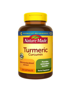Cápsulas de Cúrcuma Curcumina 500 mg Nature Made - 120 Unidades