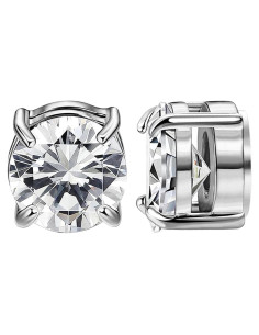 Pendientes Magnéticos Unisex NEWITIN Acero Inoxidable CZ