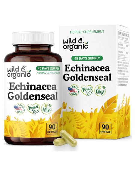Cápsulas de Equinácea y Sello Dorado Silvestre 90 Unidades