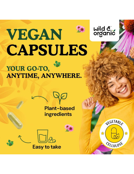 Cápsulas de Equinácea y Sello Dorado Silvestre 90 Unidades