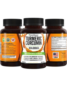 Cápsulas de Cúrcuma Curcumina FarmHaven 1965mg Veganas 2