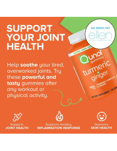 Gomitas de Cúrcuma y Jengibre Qunol - 90 Gomitas Veganas 2