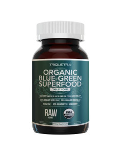 Tabletas de Espirulina y Clorella Orgánicas Triquetra Health - 120 Unidades