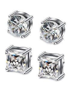 Pendientes Magnéticos Hipoalergénicos Acero Inoxidable 6mm 2