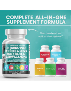 Suplemento Clean Nutraceuticals Hierba de San Juan 90 Cápsulas 2