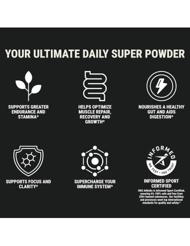 Suplemento de Proteínas Verdes ON3 Athletic Herbal 5 Porciones