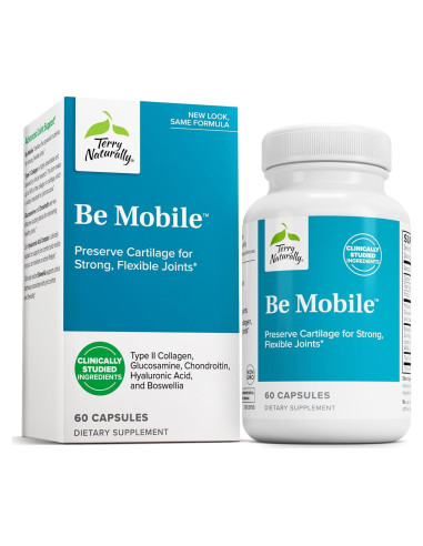 Suplemento de colágeno Terry Naturally Be Mobile - 60 cápsulas