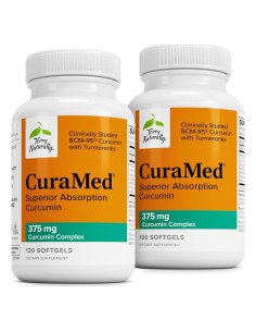 Terry Naturally CuraMed 375mg - Suplemento Antioxidante 120 Gelatinas