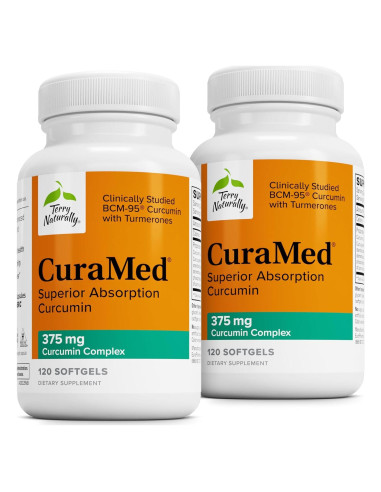 Terry Naturally CuraMed 375mg - Suplemento Antioxidante 120 Gelatinas